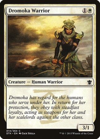 Dromoka Warrior [Dragons of Tarkir] MTG Single Magic: The Gathering  | Multizone: Comics And Games