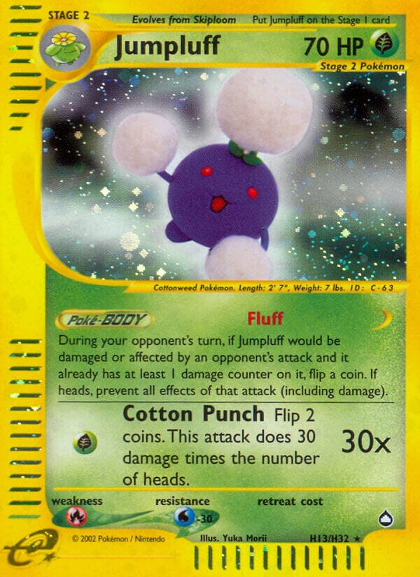 Jumpluff (H13/H32) [Aquapolis] Pokemon Single Pokémon  | Multizone: Comics And Games