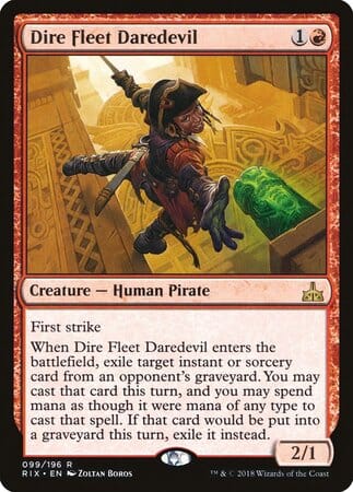 Dire Fleet Daredevil [Rivals of Ixalan] MTG Single Magic: The Gathering  | Multizone: Comics And Games