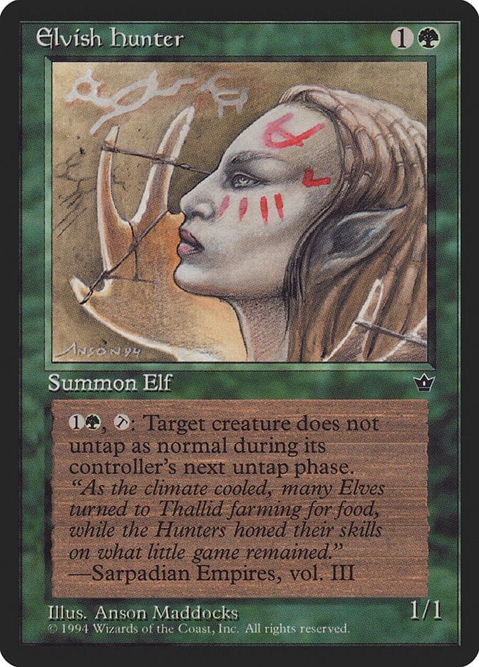 Elvish Hunter (Anson Maddocks) [Fallen Empires] MTG Single Magic: The Gathering  | Multizone: Comics And Games
