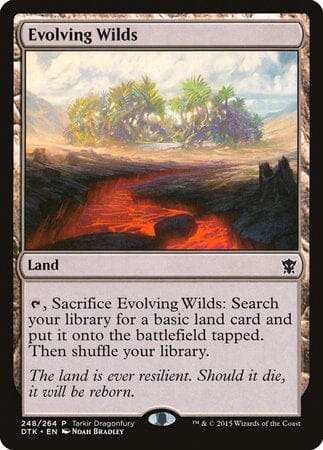Evolving Wilds [Tarkir Dragonfury] MTG Single Magic: The Gathering  | Multizone: Comics And Games