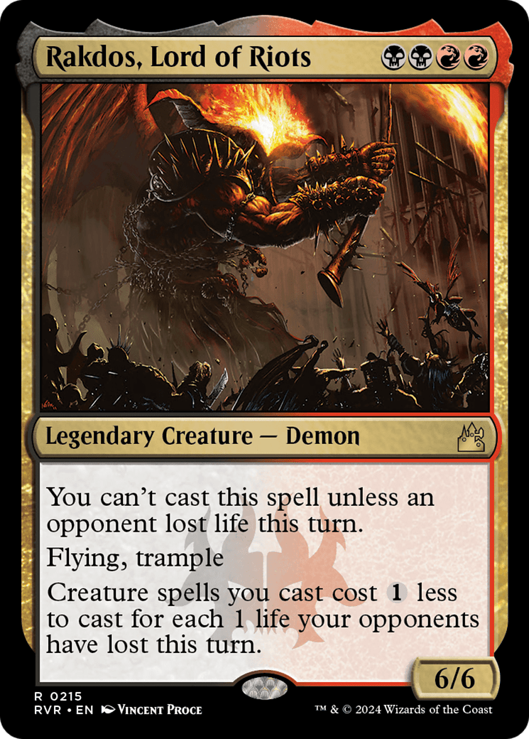 Rakdos, Lord of Riots [Ravnica Remastered] MTG Single Magic: The Gathering  | Multizone: Comics And Games