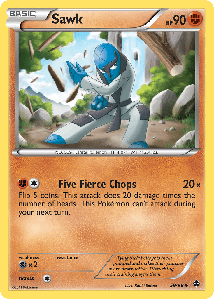 Sawk (59/98) [Black & White: Emerging Powers] Pokemon Single Pokémon  | Multizone: Comics And Games