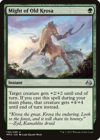 Might of Old Krosa [Modern Masters 2017] MTG Single Magic: The Gathering  | Multizone: Comics And Games