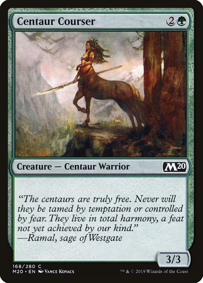 Centaur Courser [Core Set 2020] MTG Single Magic: The Gathering  | Multizone: Comics And Games