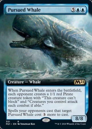 Pursued Whale (Extended Art) [Core Set 2021] MTG Single Magic: The Gathering  | Multizone: Comics And Games