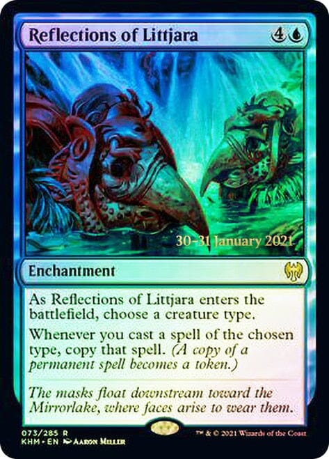 Reflections of Littjara [Kaldheim Prerelease Promos] MTG Single Magic: The Gathering  | Multizone: Comics And Games