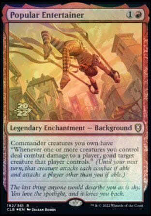 Popular Entertainer [Commander Legends: Battle for Baldur's Gate Prerelease Promos] MTG Single Magic: The Gathering  | Multizone: Comics And Games