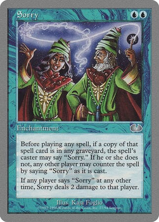 Sorry [Unglued] MTG Single Magic: The Gathering  | Multizone: Comics And Games