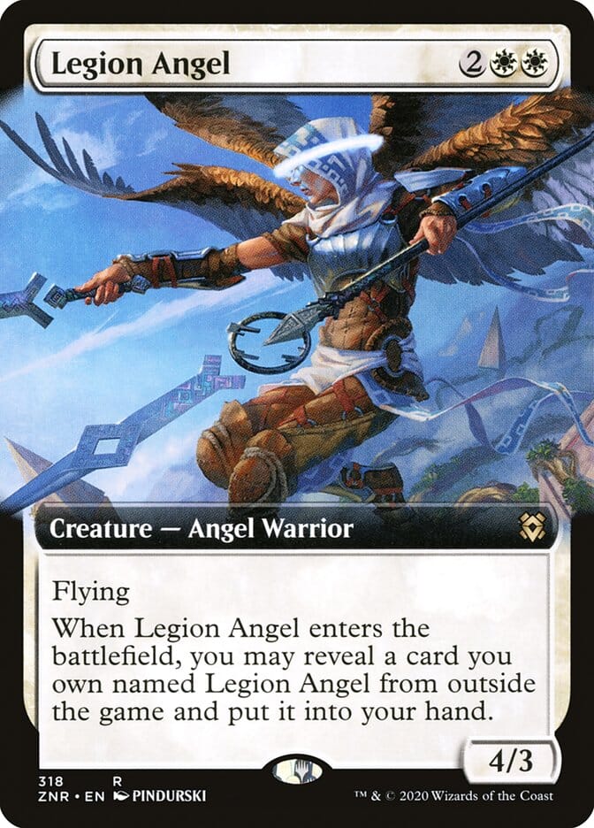 Legion Angel (Extended Art) [Zendikar Rising] MTG Single Magic: The Gathering  | Multizone: Comics And Games