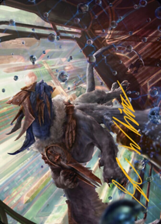 Change of Plans Art Card (Gold-Stamped Signature) [Streets of New Capenna Art Series] MTG Single Magic: The Gathering  | Multizone: Comics And Games