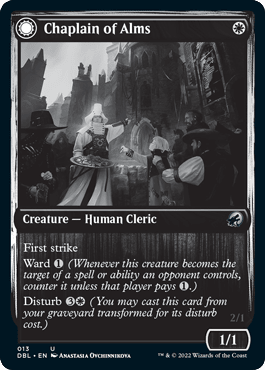 Chaplain of Alms // Chapel Shieldgeist [Innistrad: Double Feature] MTG Single Magic: The Gathering  | Multizone: Comics And Games