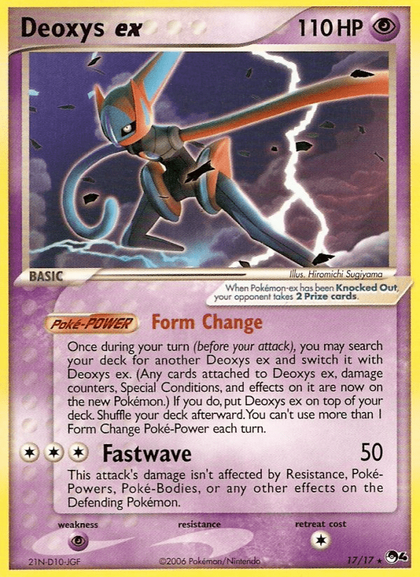 Deoxys ex (17/17) [POP Series 4] Pokemon Single Pokémon  | Multizone: Comics And Games