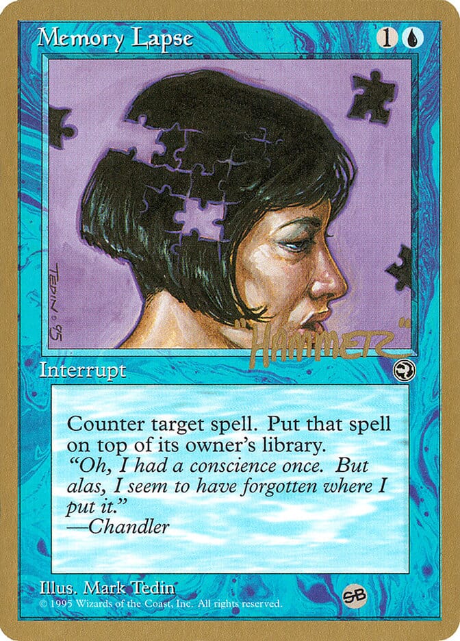Memory Lapse (Jigsaw) (Shawn "Hammer" Regnier) (SB) [Pro Tour Collector Set] MTG Single Magic: The Gathering  | Multizone: Comics And Games