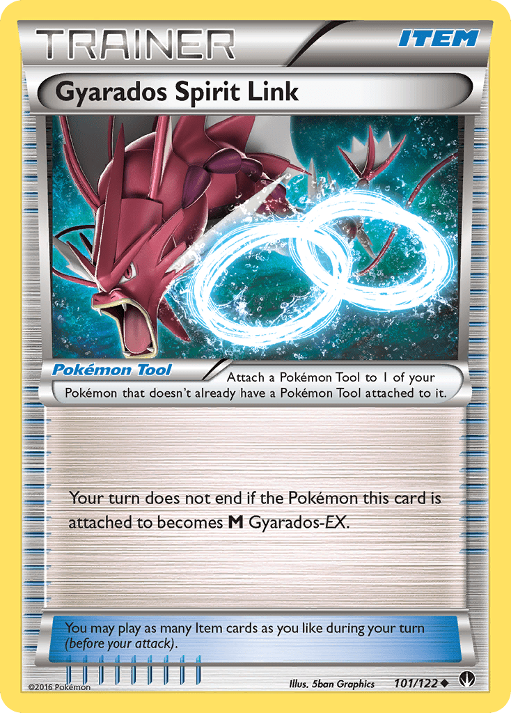 Gyarados Spirit Link (101/122) [XY: BREAKpoint] Pokemon Single Pokémon  | Multizone: Comics And Games