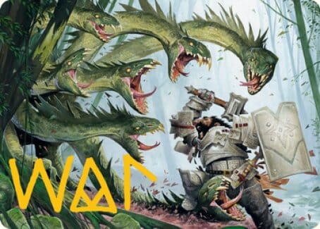 Lair of the Hydra Art Card (Gold-Stamped Signature) [Dungeons & Dragons: Adventures in the Forgotten Realms Art Series] MTG Single Magic: The Gathering  | Multizone: Comics And Games