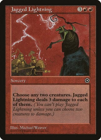 Jagged Lightning [Portal Second Age] MTG Single Magic: The Gathering  | Multizone: Comics And Games