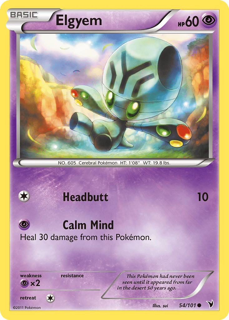 Elgyem (54/101) [Black & White: Noble Victories] Pokemon Single Pokémon  | Multizone: Comics And Games