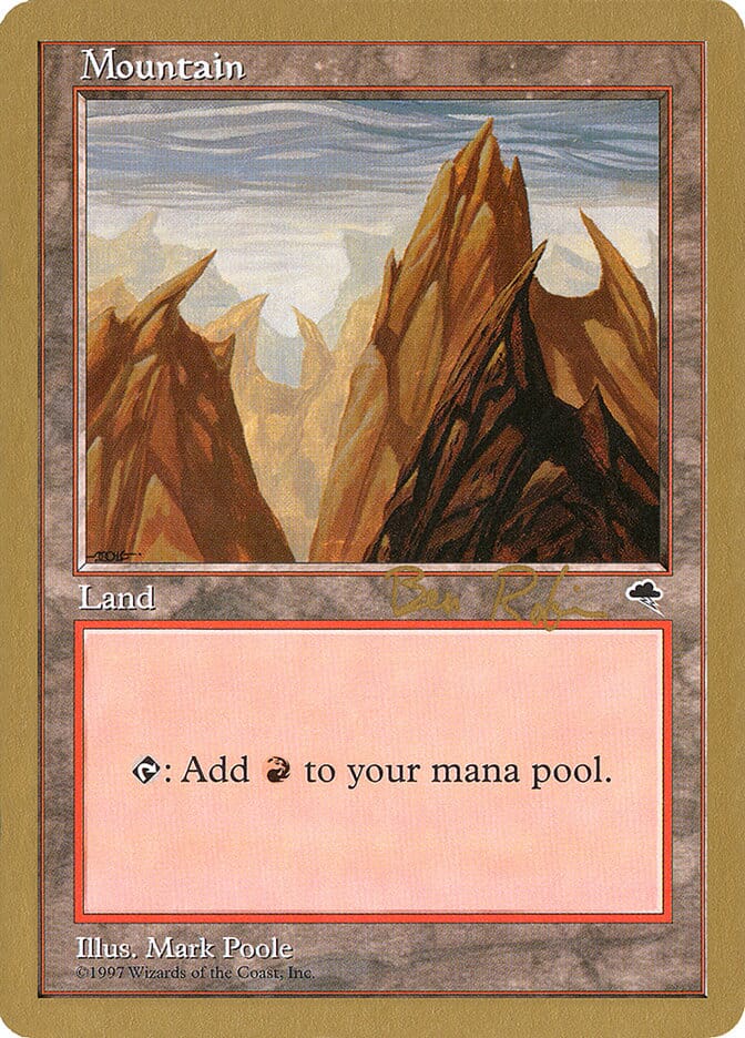 Mountain (br343) (Ben Rubin) [World Championship Decks 1998] MTG Single Magic: The Gathering  | Multizone: Comics And Games