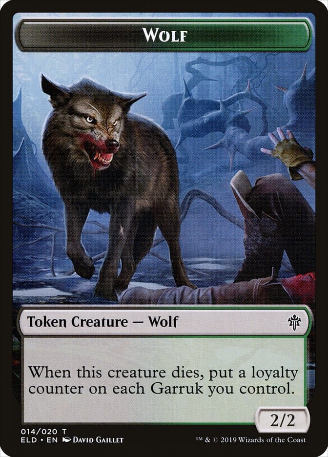 Wolf [Throne of Eldraine Tokens] MTG Single Magic: The Gathering  | Multizone: Comics And Games