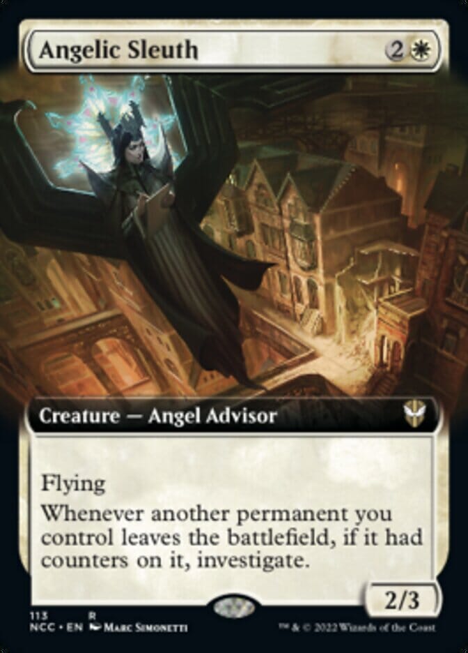Angelic Sleuth (Extended Art) [Streets of New Capenna Commander] MTG Single Magic: The Gathering  | Multizone: Comics And Games
