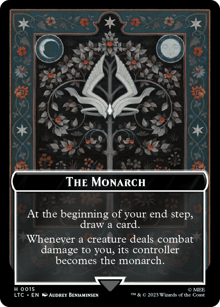 The Monarch // Treasure Double-Sided Token [The Lord of the Rings: Tales of Middle-Earth Commander Tokens] MTG Single Magic: The Gathering  | Multizone: Comics And Games
