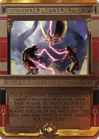 Chain Lightning [Amonkhet Invocations] MTG Single Magic: The Gathering  | Multizone: Comics And Games