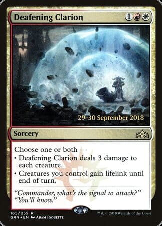 Deafening Clarion [Guilds of Ravnica Promos] MTG Single Magic: The Gathering  | Multizone: Comics And Games
