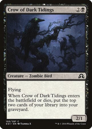 Crow of Dark Tidings [Shadows over Innistrad] MTG Single Magic: The Gathering  | Multizone: Comics And Games