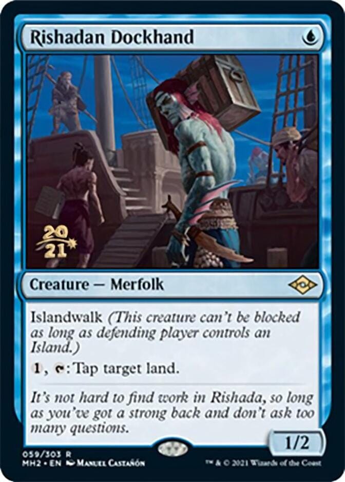 Rishadan Dockhand [Modern Horizons 2 Prerelease Promos] MTG Single Magic: The Gathering  | Multizone: Comics And Games