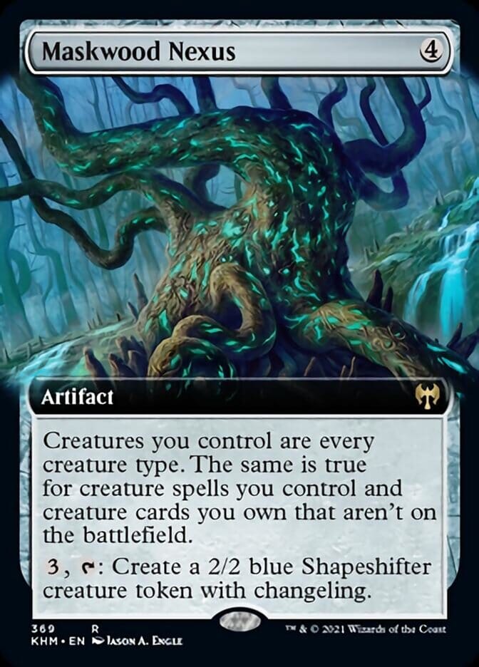 Maskwood Nexus (Extended Art) [Kaldheim] MTG Single Magic: The Gathering  | Multizone: Comics And Games