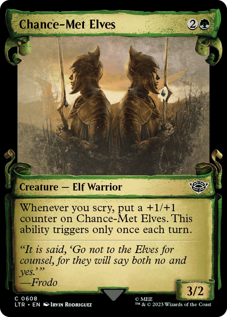 Chance-Met Elves [The Lord of the Rings: Tales of Middle-Earth Showcase Scrolls] MTG Single Magic: The Gathering  | Multizone: Comics And Games