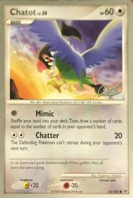 Chatot LV.30 (55/100) (Bliss Control - Paul Atanassov) [World Championships 2008] Pokemon Single Pokémon  | Multizone: Comics And Games