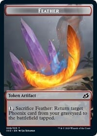 Feather // Human Soldier (003) Double-sided Token [Ikoria: Lair of Behemoths Tokens] MTG Single Magic: The Gathering  | Multizone: Comics And Games