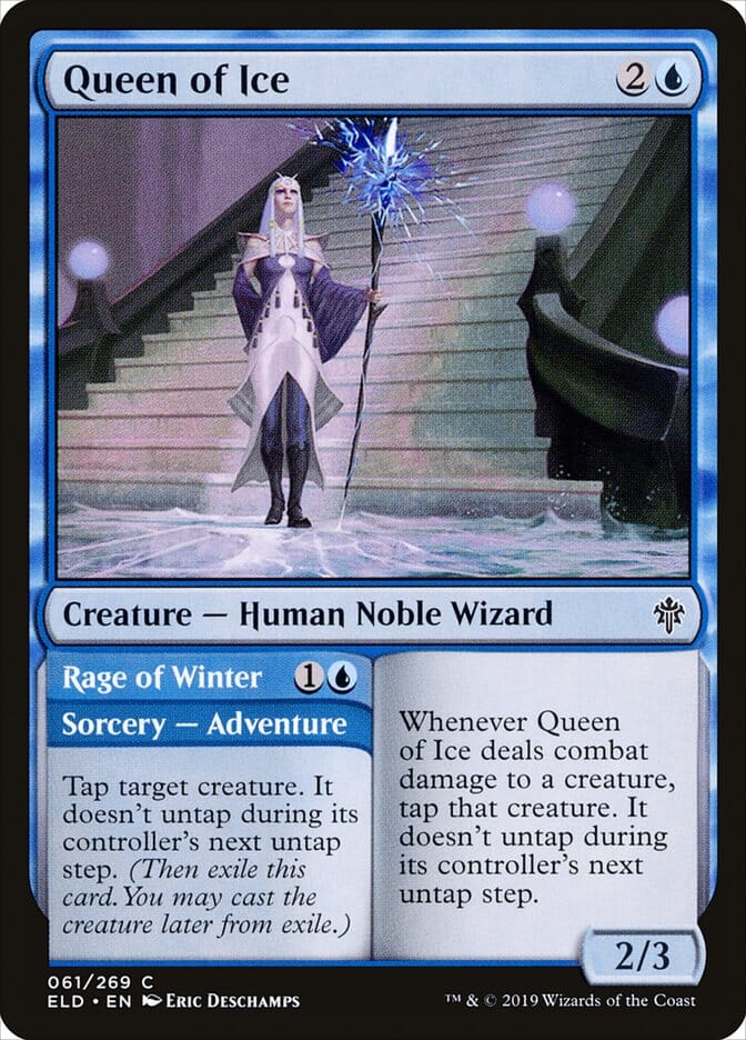 Queen of Ice // Rage of Winter [Throne of Eldraine] MTG Single Magic: The Gathering  | Multizone: Comics And Games