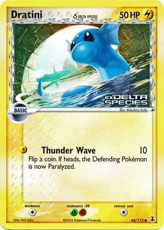 Dratini (66/113) (Delta Species) (Stamped) [EX: Delta Species] Pokemon Single Pokémon  | Multizone: Comics And Games