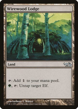 Wirewood Lodge [Duel Decks: Elves vs. Goblins] MTG Single Magic: The Gathering  | Multizone: Comics And Games