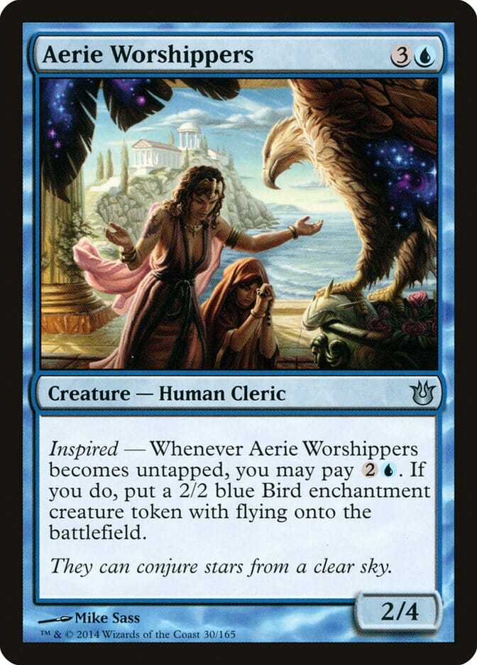 Aerie Worshippers [Born of the Gods] MTG Single Magic: The Gathering  | Multizone: Comics And Games