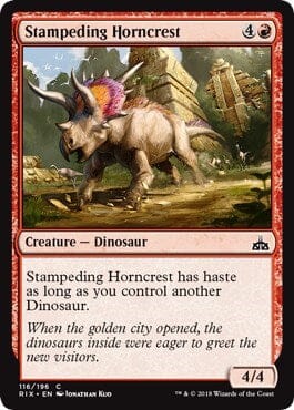 Stampeding Horncrest [Rivals of Ixalan] MTG Single Magic: The Gathering  | Multizone: Comics And Games