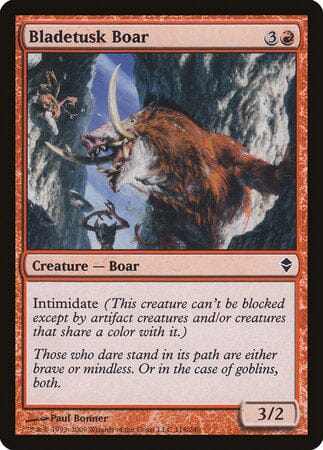 Bladetusk Boar [Zendikar] MTG Single Magic: The Gathering  | Multizone: Comics And Games