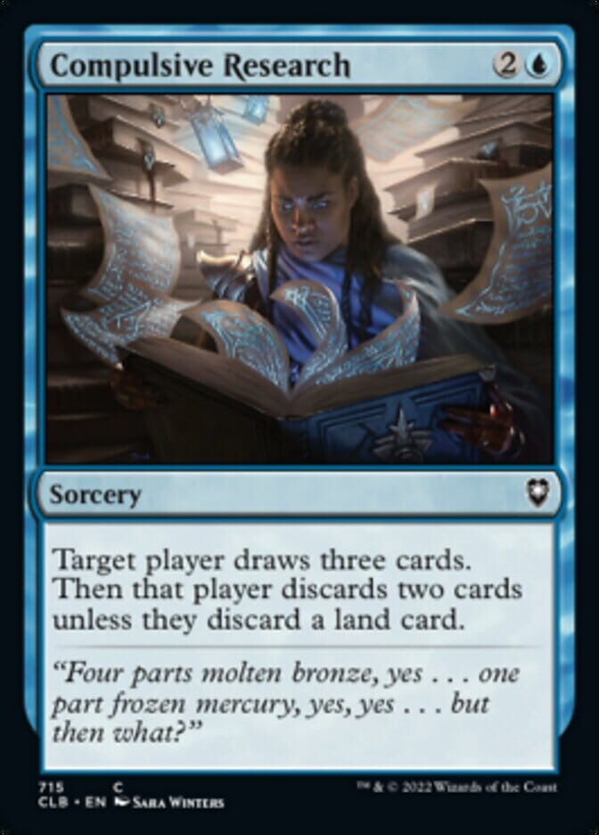 Compulsive Research [Commander Legends: Battle for Baldur's Gate] MTG Single Magic: The Gathering  | Multizone: Comics And Games