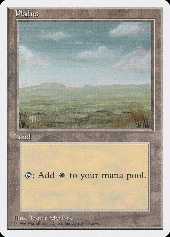 Plains (Signature on Bottom Left) [Introductory Two-Player Set] MTG Single Magic: The Gathering  | Multizone: Comics And Games
