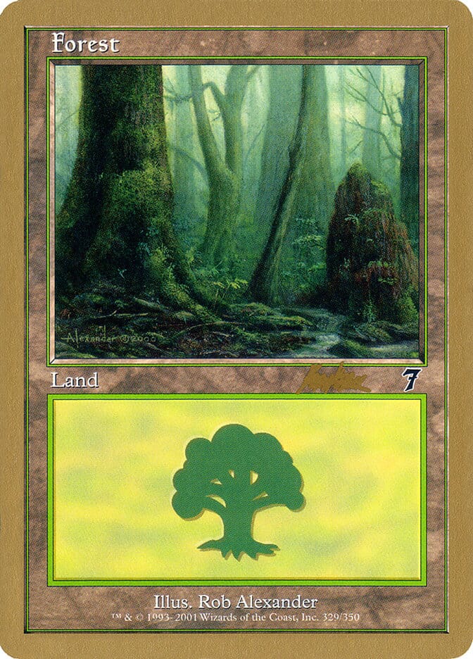 Forest (329) (Brian Kibler) [World Championship Decks 2002] MTG Single Magic: The Gathering  | Multizone: Comics And Games