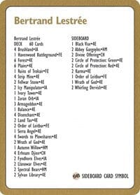 1996 Bertrand Lestree Decklist Card [World Championship Decks] MTG Single Magic: The Gathering  | Multizone: Comics And Games