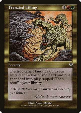 Frenzied Tilling [Invasion] MTG Single Magic: The Gathering  | Multizone: Comics And Games