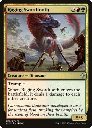 Raging Swordtooth [Ixalan] MTG Single Magic: The Gathering  | Multizone: Comics And Games