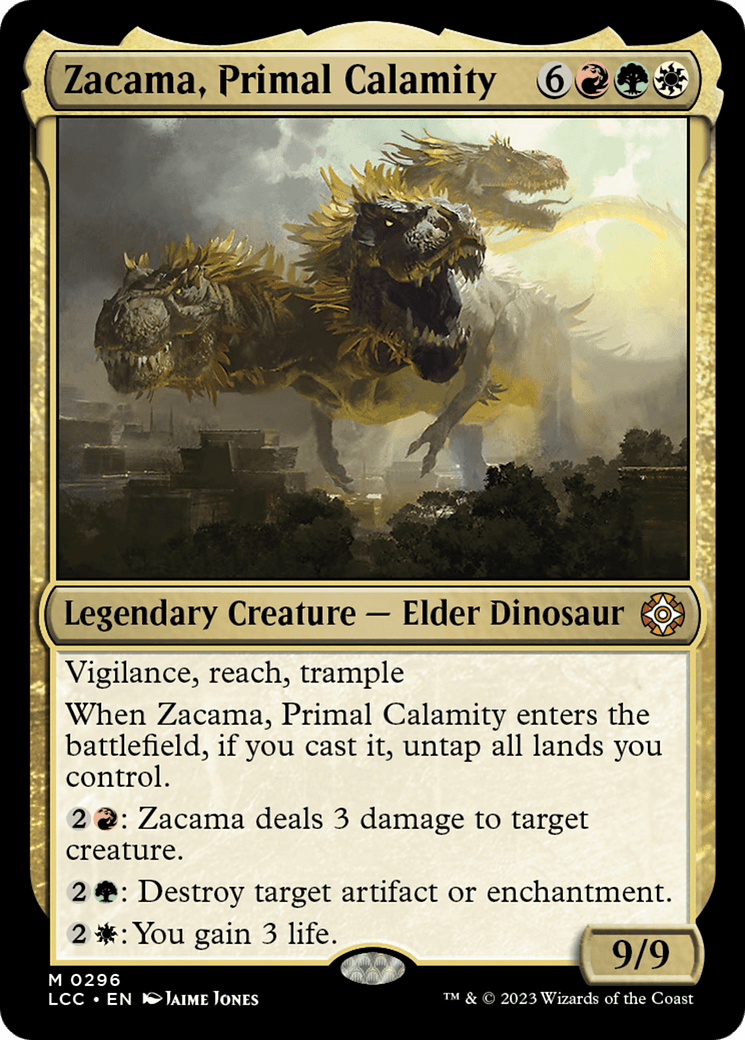 Zacama, Primal Calamity [The Lost Caverns of Ixalan Commander] MTG Single Magic: The Gathering  | Multizone: Comics And Games