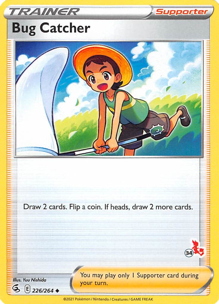 Bug Catcher (226/264) (Cinderace Stamp #34) [Battle Academy 2022] Pokemon Single Pokémon  | Multizone: Comics And Games