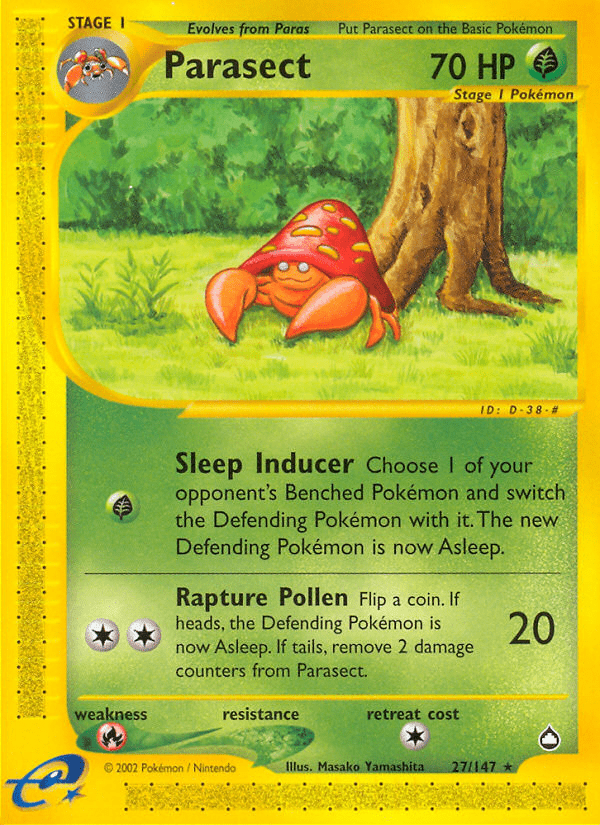 Parasect (27/147) [Aquapolis] Pokemon Single Pokémon  | Multizone: Comics And Games
