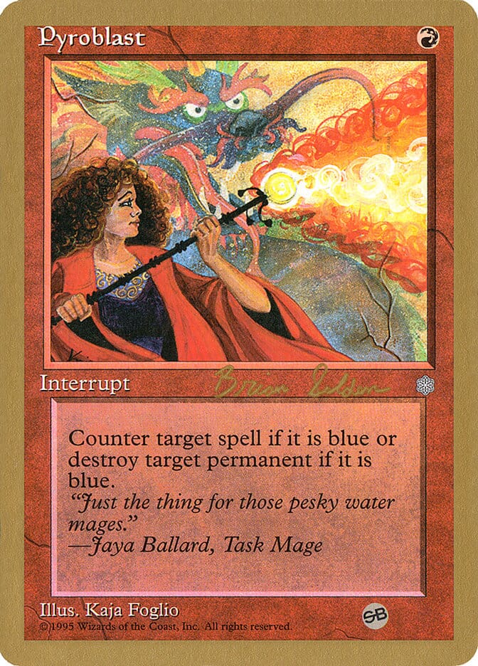 Pyroblast (Brian Selden) (SB) [World Championship Decks 1998] MTG Single Magic: The Gathering  | Multizone: Comics And Games